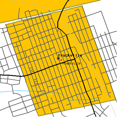 Frackville map