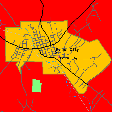 Evans City map