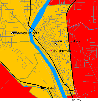 New Brighton map
