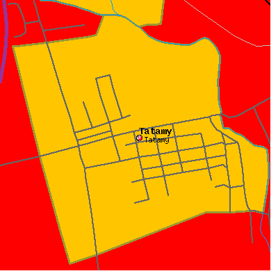 Tatamy map
