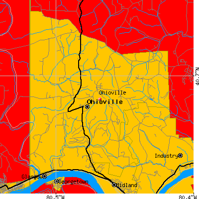 Ohioville map