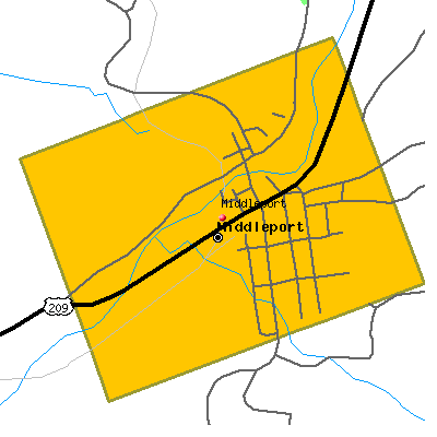 Middleport map