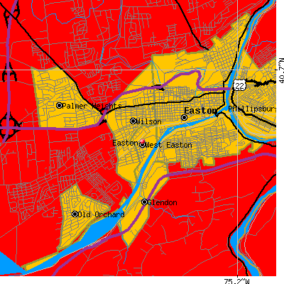 Easton map
