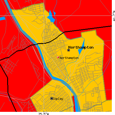 Northampton map