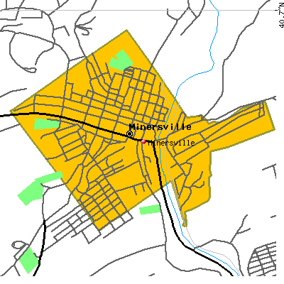 Minersville map