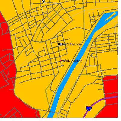 West Easton map