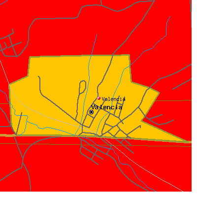 Valencia map