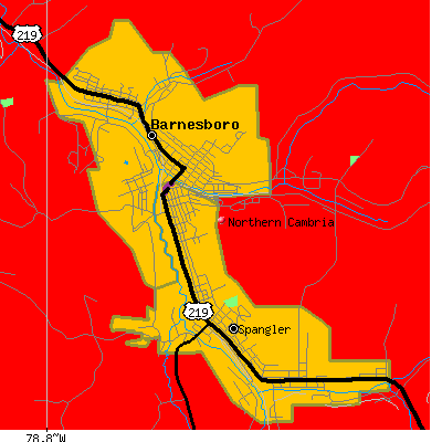 Northern Cambria map