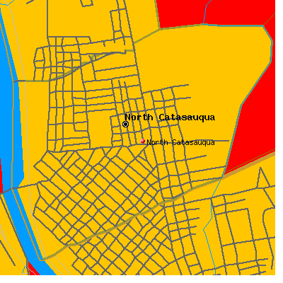 North Catasauqua map