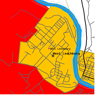 West Leechburg map