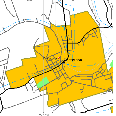 Cressona map