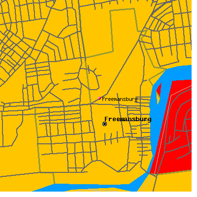 Freemansburg map