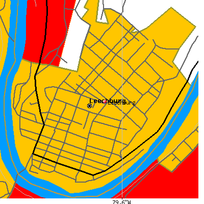 Leechburg map