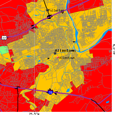 Allentown map