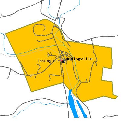 Landingville map