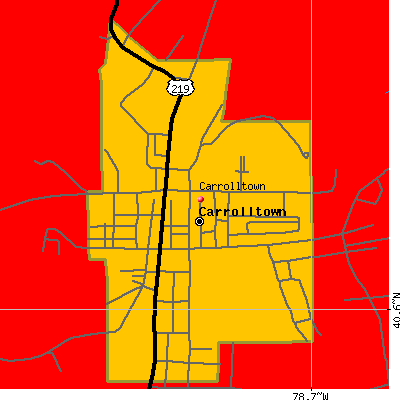 Carrolltown map