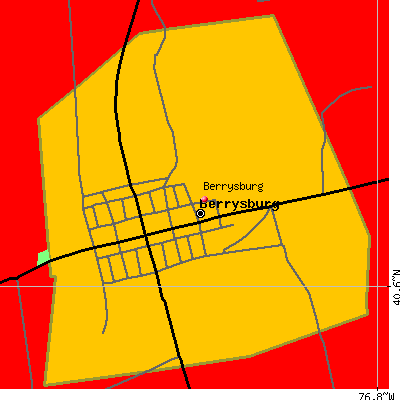 Berrysburg map
