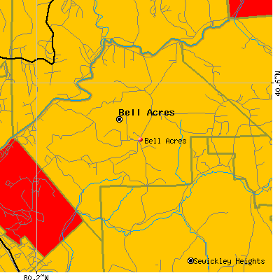 Bell Acres map