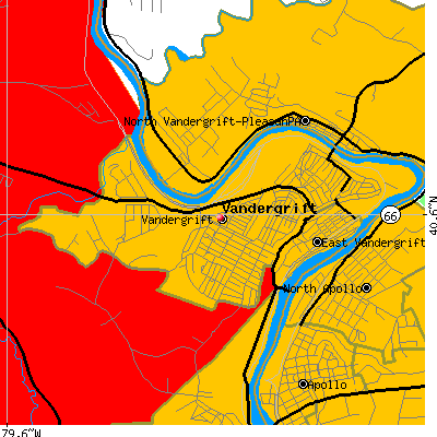 Vandergrift map