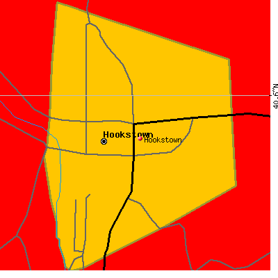 Hookstown map