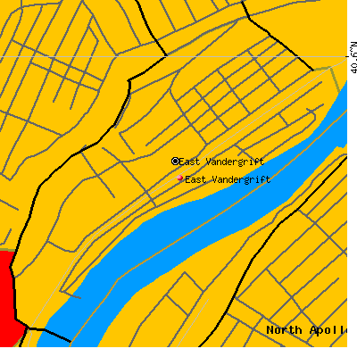 East Vandergrift map