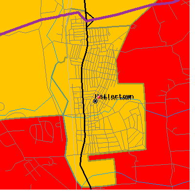 Hellertown map