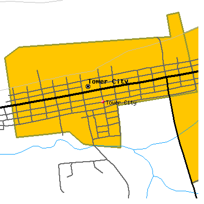 Tower City map