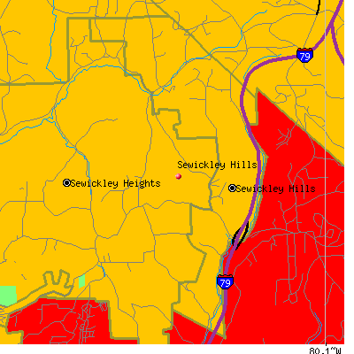 Sewickley Hills map