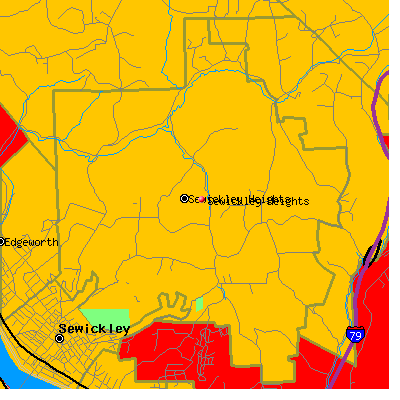 Sewickley Heights map
