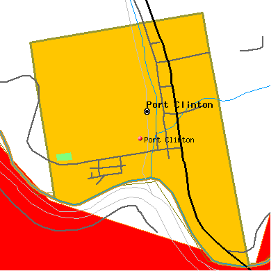Port Clinton map