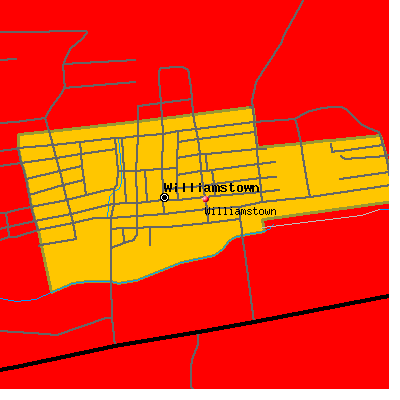 Williamstown map