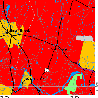 East Granby map
