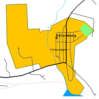 Petersburg map