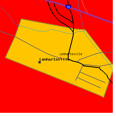 Lenhartsville map