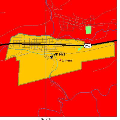 Lykens map