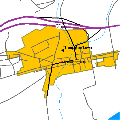 Thompsontown map