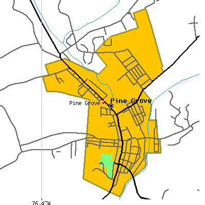 Pine Grove map