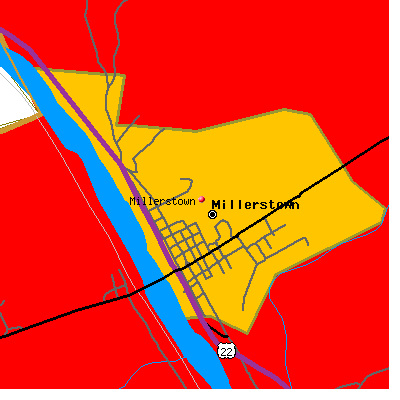 Millerstown map
