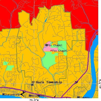 Fox Chapel map