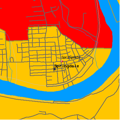 Springdale map