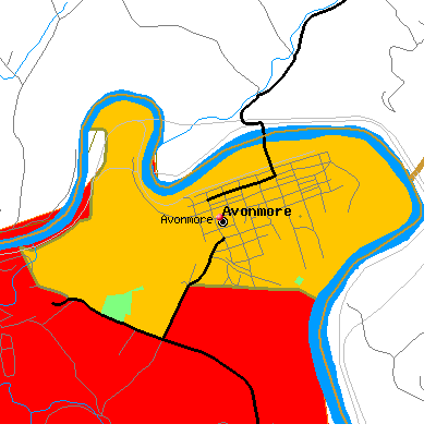 Avonmore map