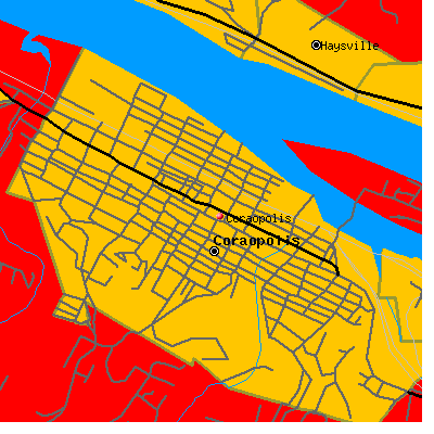 Coraopolis map