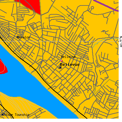 Bellevue map