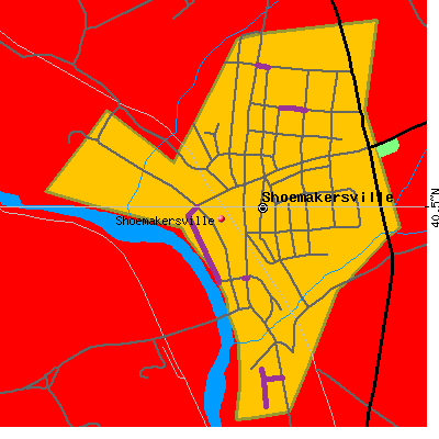 Shoemakersville map