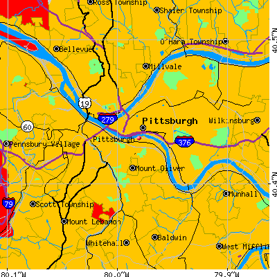 Pittsburgh map