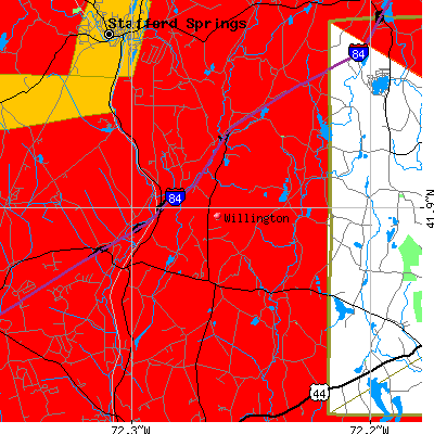 Willington map