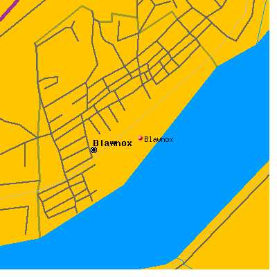 Blawnox map