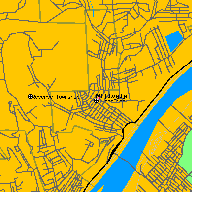Millvale map