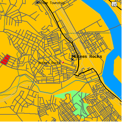 McKees Rocks map