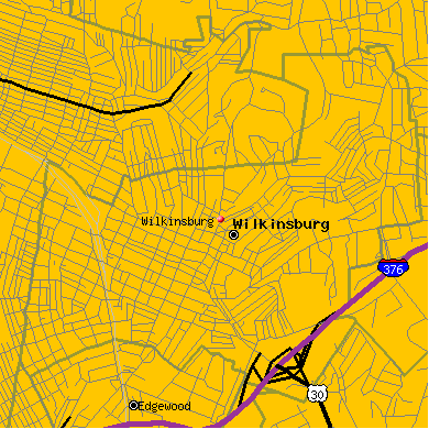 Wilkinsburg map